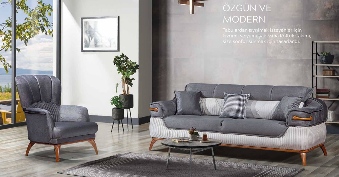 Simge Sofa Set