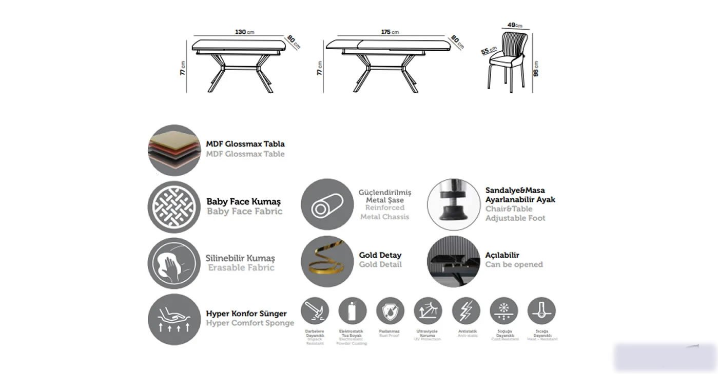 Luxury Table Chair