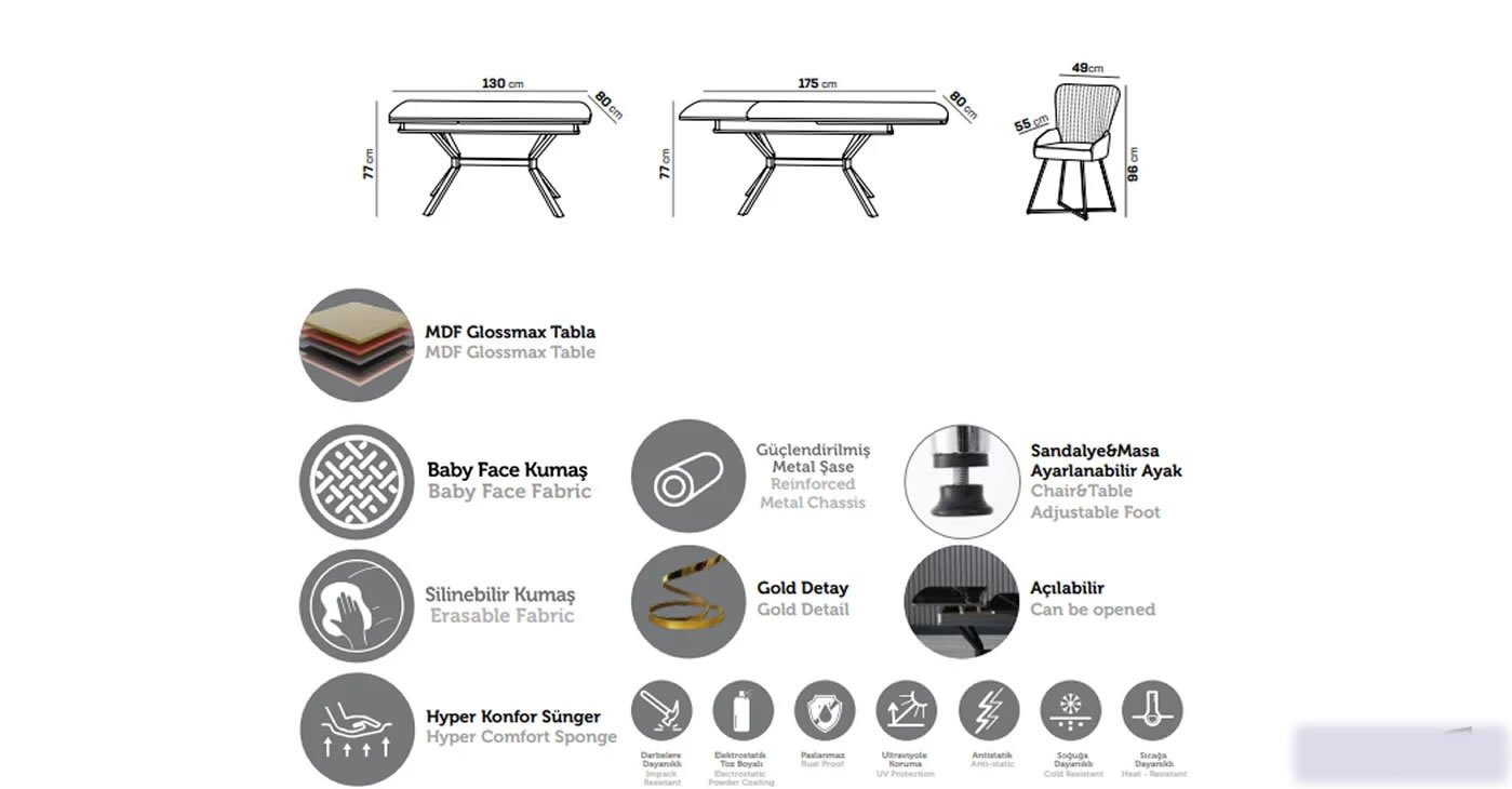 London Table Chair